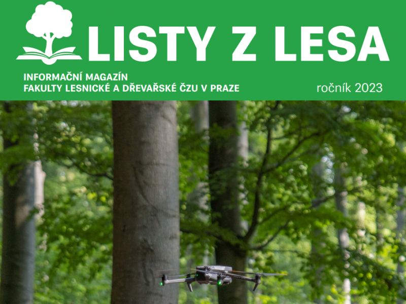 Časť obálky magazínu Listy z lesa 