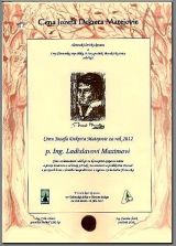 Diplom Cena Jozefa Dekreta Matejovie, ktor&yacute; dostal Ing. Ladislav Maxim v roku 2012