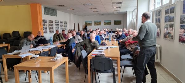 Účastníci stretnutia, ktoré sa uskutočnilo 12. januára tohto roka v Poloninách 