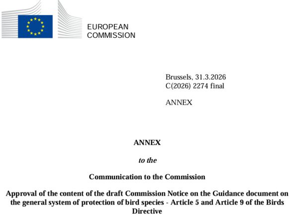 Ozn&aacute;menie Eur&oacute;pskej komisie 