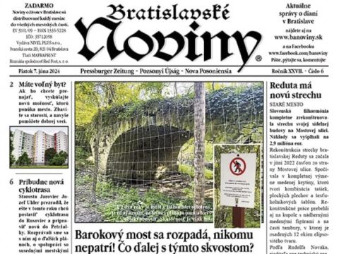 Printscrean článku v Bratislavských novinách 