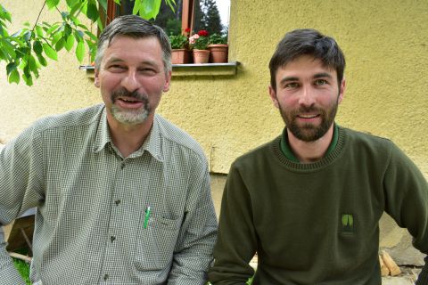 Ing. Milan Dolňan (vľavo) a Jozef Oceľ