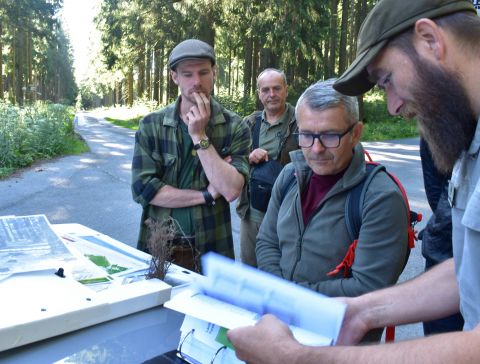 Zľava Johannes Langern, Ján Slivinský, Róbert Gimbárik a Tobias Hamm 