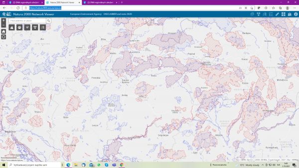 Sieť chránených území NATURA2000 na Slovensku