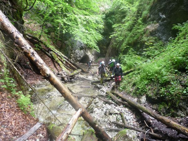 Turisti v Slovenskom raji