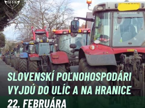 Zdroj: FB stránka Slovenskej poľnohospodárskej a potravinárskej komory 