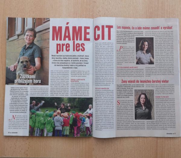 Foto dvojstrany o lesn&iacute;čkach v Slovenke Peter Gogola