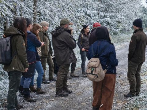 Účastníci programu Lesnícke minimum v teréne 