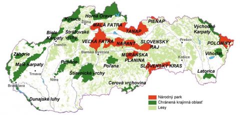 Národné parky a chránené krajinné oblasti na Slovensku 