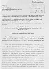 Prv&aacute; strana trestn&eacute;ho ozn&aacute;menia zo 6. j&uacute;na 2022
