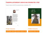 Marcov&eacute; vydanie časopisu LES &amp; Letokruhy cel&eacute; na webe
