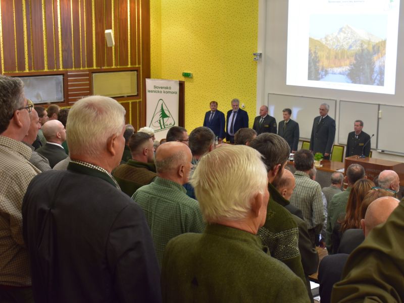 Momentka z valn&eacute;ho zhromaždenia Slovenskej lesn&iacute;ckej komory 