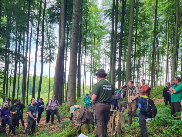 Účastníci výročného stretnutia Pro Silva Europe v Obecných lesoch Stará Myjava 