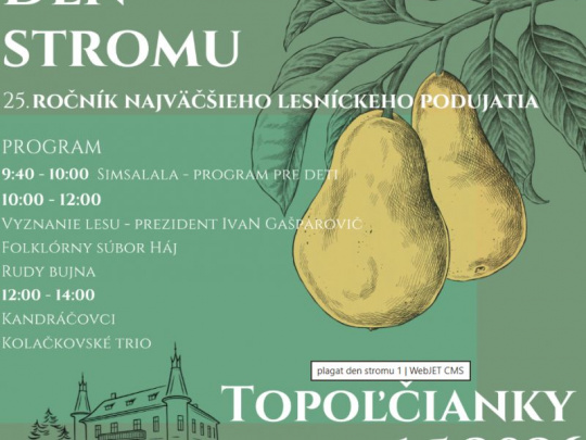 LESY SR pozývajú verejnosť na jubilejný 25. ročník podujatia Deň stromu: Hlavnou témou je príbeh lesa ako dlhodobého dedičstva