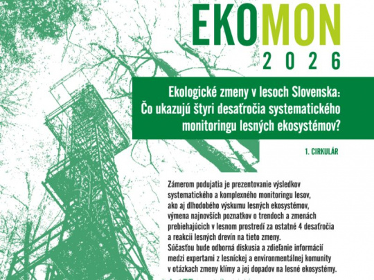 Národné lesnícke centrum organizuje konferenciu EKOMON 2026: Výsledky štyroch desaťročí systematického monitoringu lesných ekosystémov