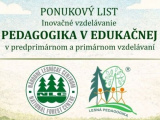 Nová ponuka Národného lesníckeho centra: Inovačné vzdelávanie Lesná pedagogika v edukačnej praxi