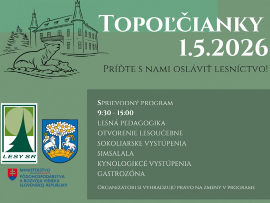Prvý májový deň 25. ročník Dňa stromu v Topoľčiankach: LESY SR pozývajú verejnosť zažiť les inak, cez príbehy, ktoré majú hlboké korene a presah do budúcnosti